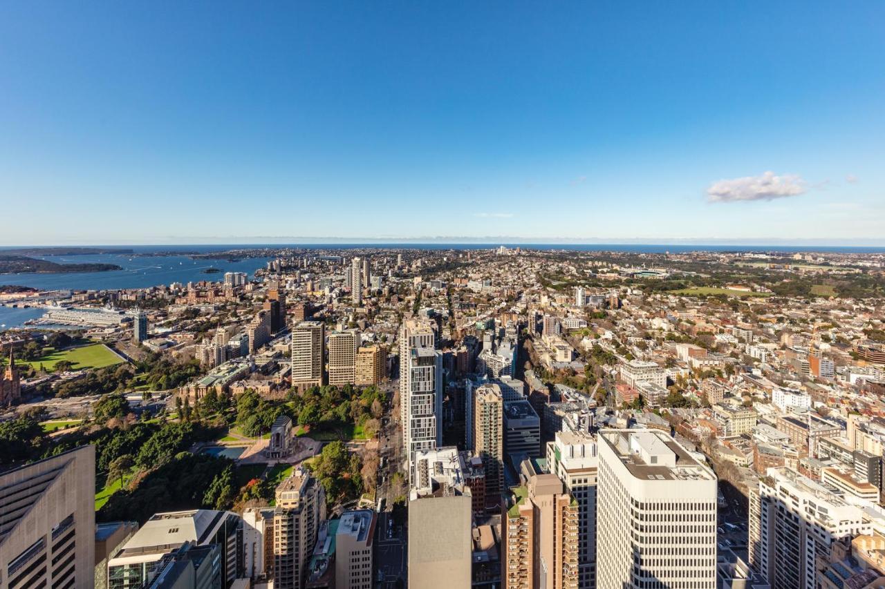 Meriton Suites World Tower, Sydney Exterior photo Aerial view of the CBD